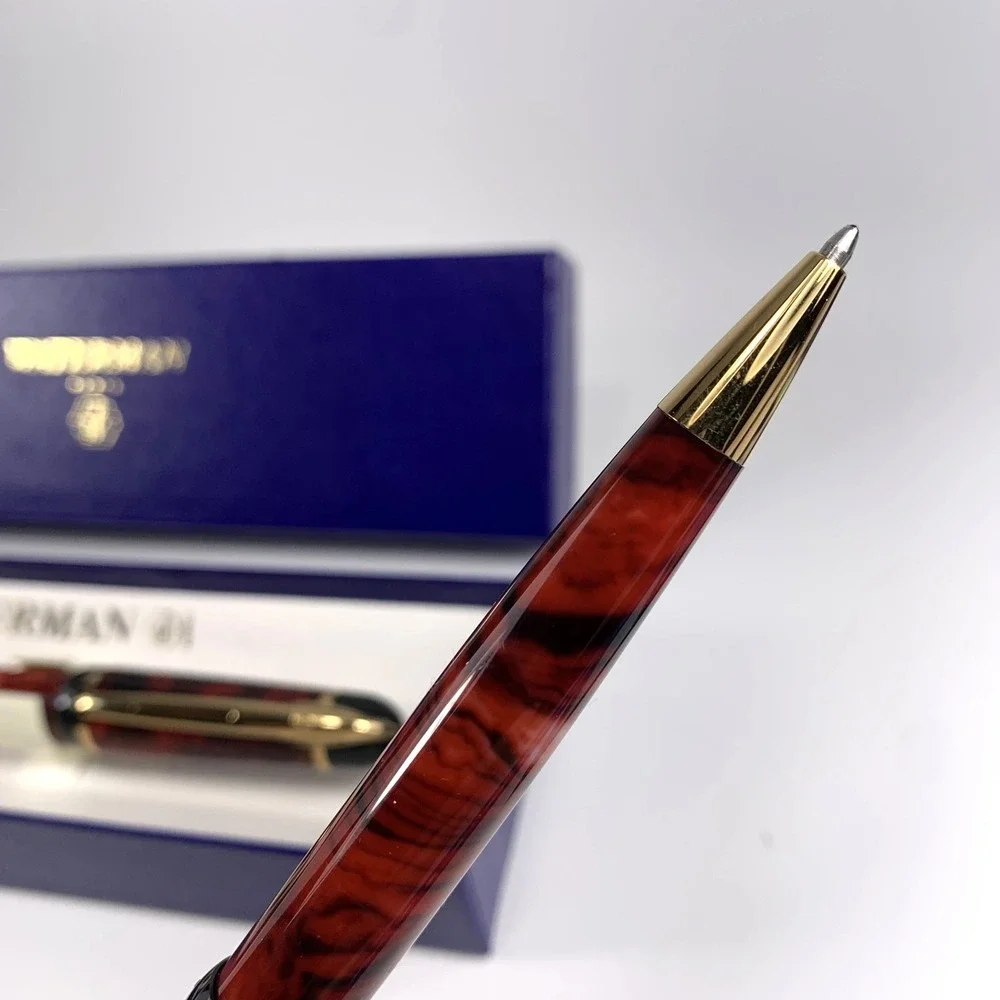 Waterman Phileas Red Marble Fountain Pen & Rollerball Set in Box - Ink & Manual